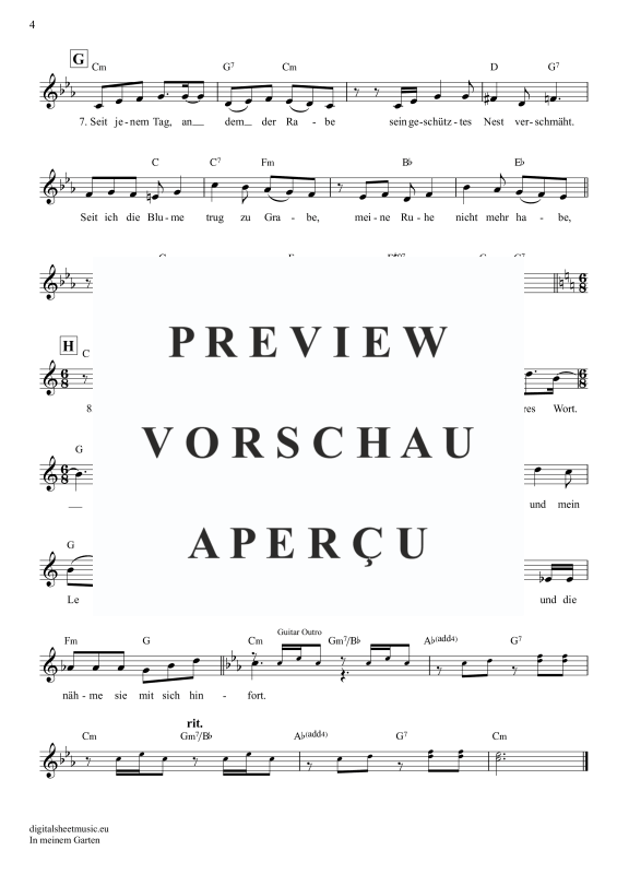 Product gallery: Page 5 of 9 In Meinem Garten, Mey, Reinhard, Gesang