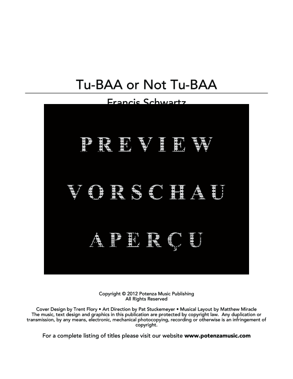Produktgalerie: Seite 3 von 9 Tu-BAA or Not Tu-BAA, , (Tuba Solo)