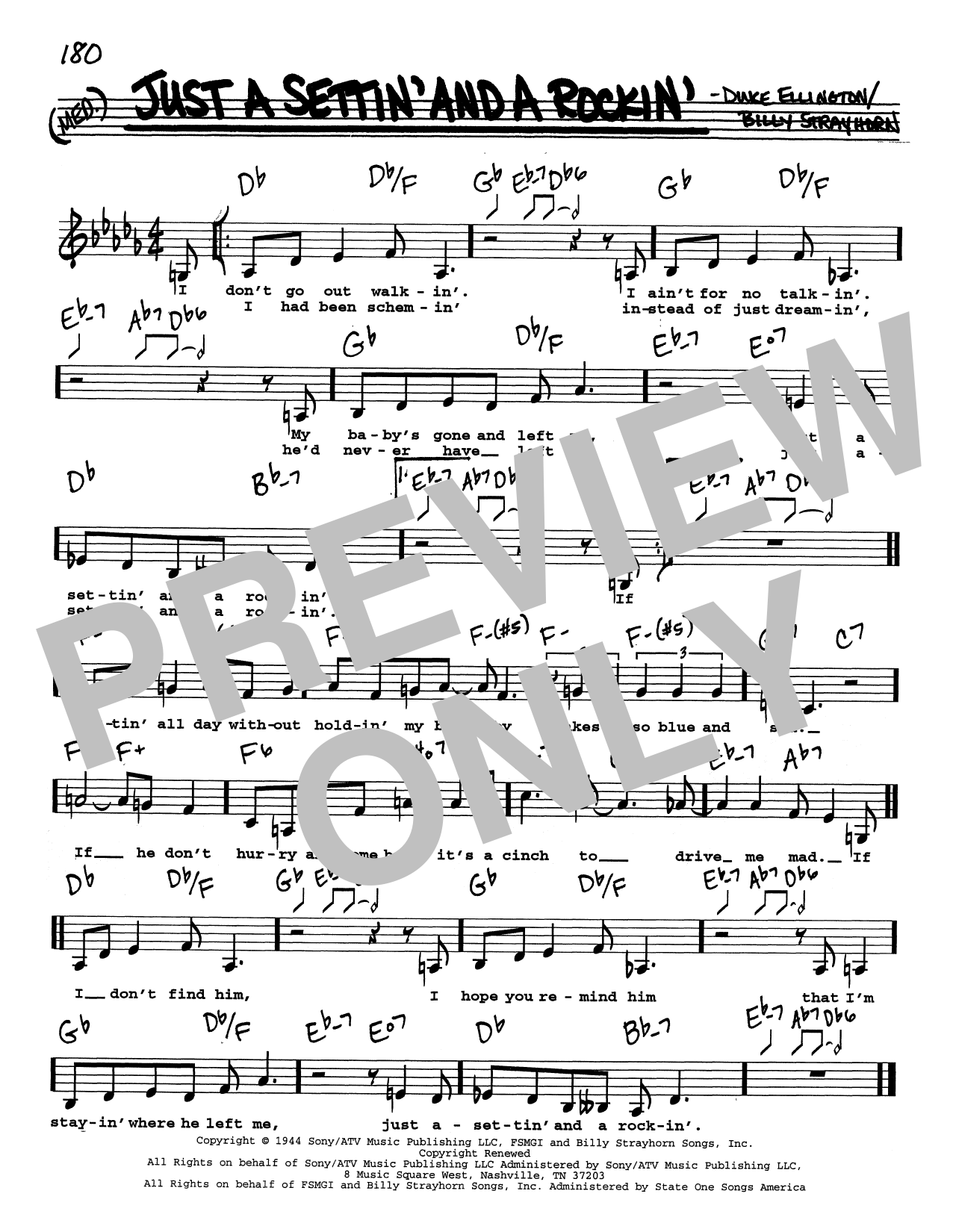 Produktbild zu: Just A Settin' And A Rockin' (Low Voice)
