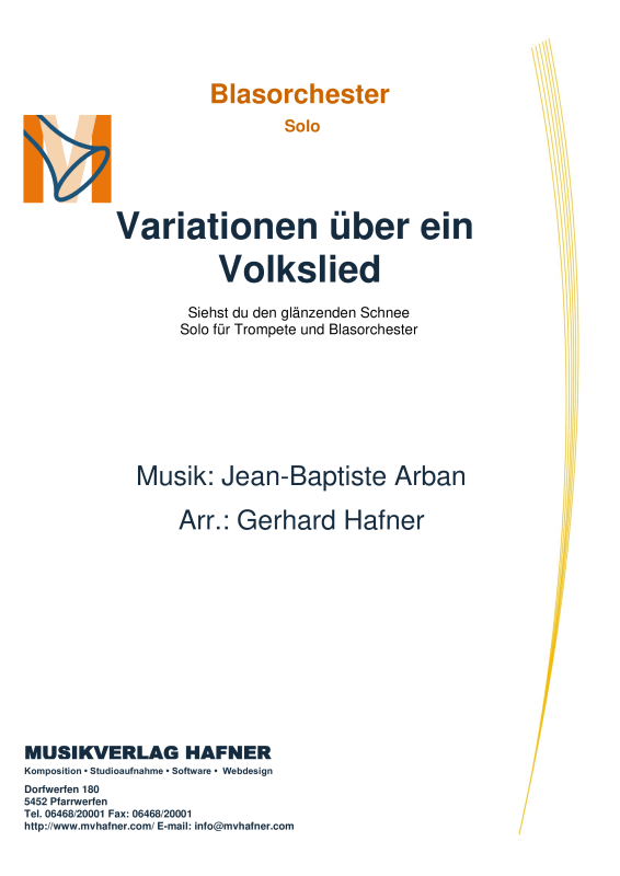 Product picture to: Variationen über ein VolksliedJean-Baptiste Arban