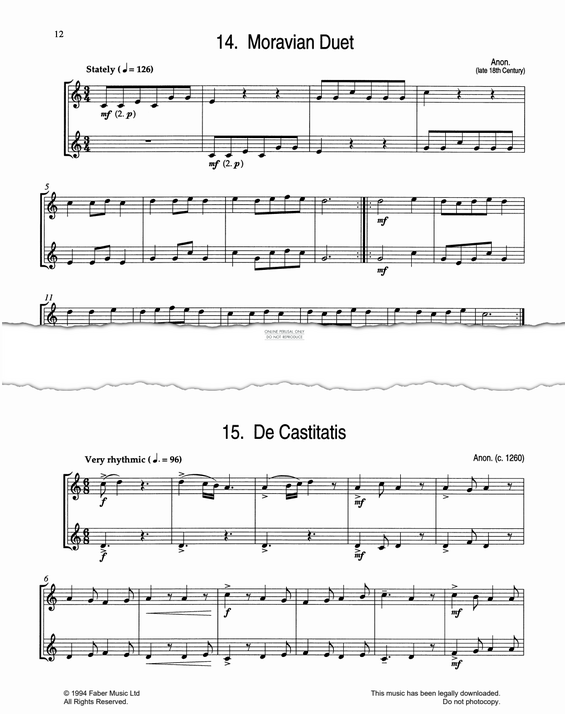 Produktgalerie: Seite 1 von 1 Moravian Duet, Traditional, Trompete