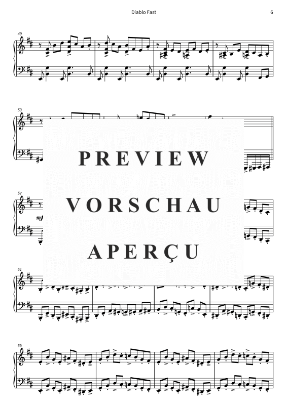 Produktgalerie: Seite 8 von 9 Diablo Fast, , Klavier Solo