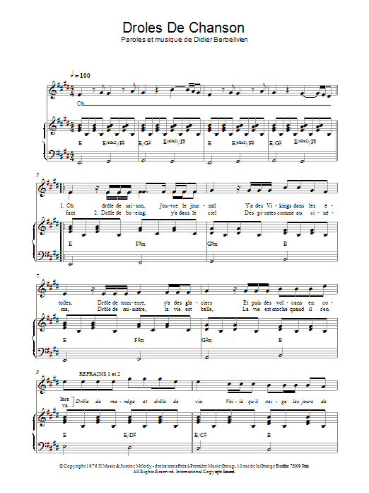 Produktbild zu: Drole De Chanson