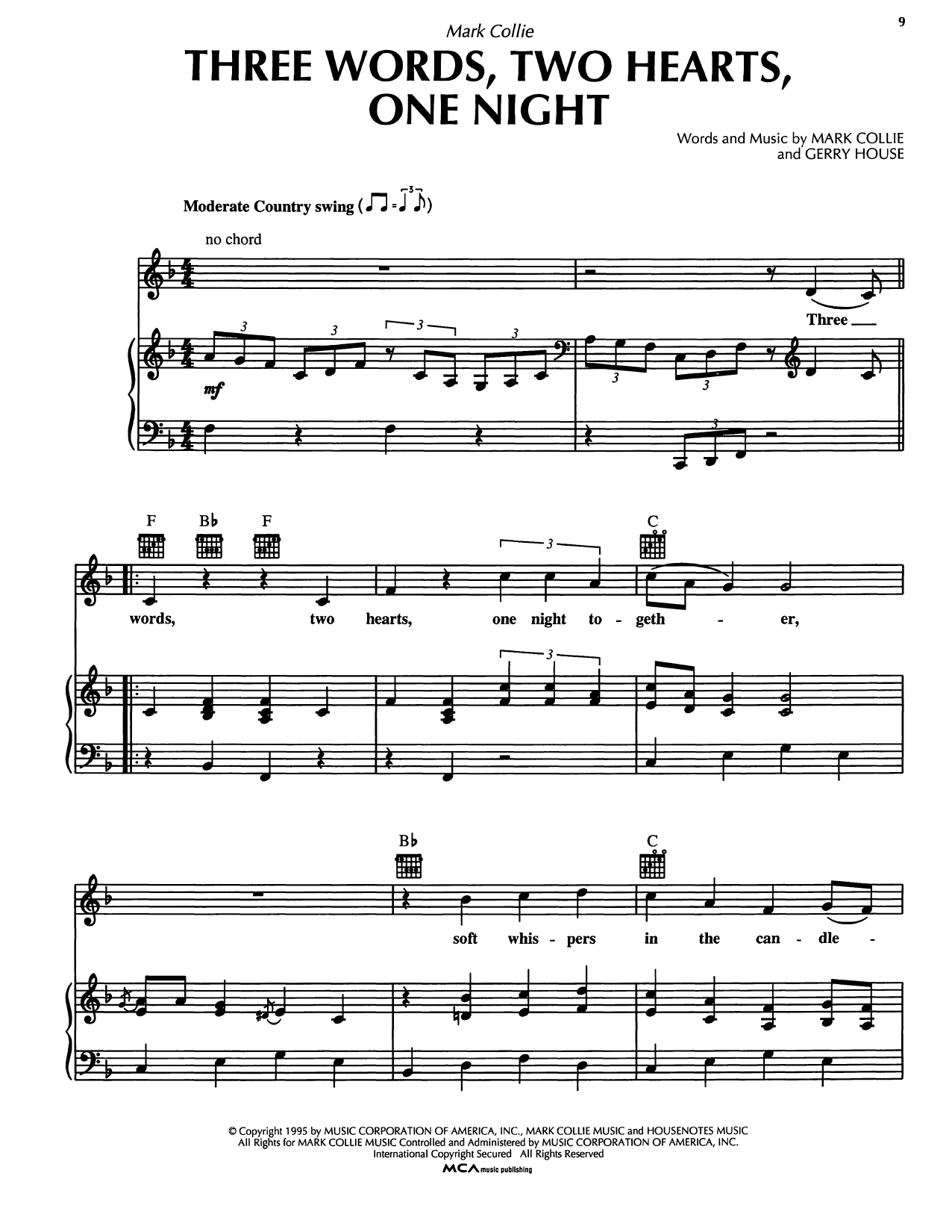 Produktbild zu: Three Words, Two Hearts, One Night