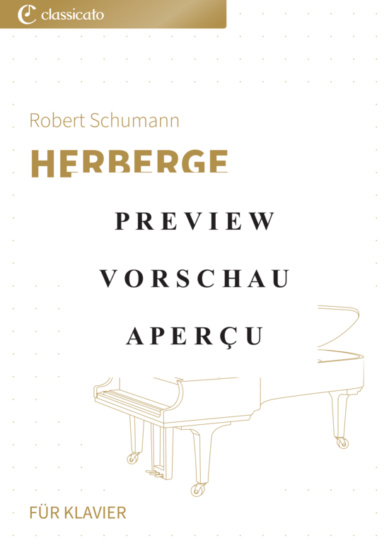 gallery: Herberge - Nr. 6 aus Waldszenen op. 82 , , (Klavier Solo)