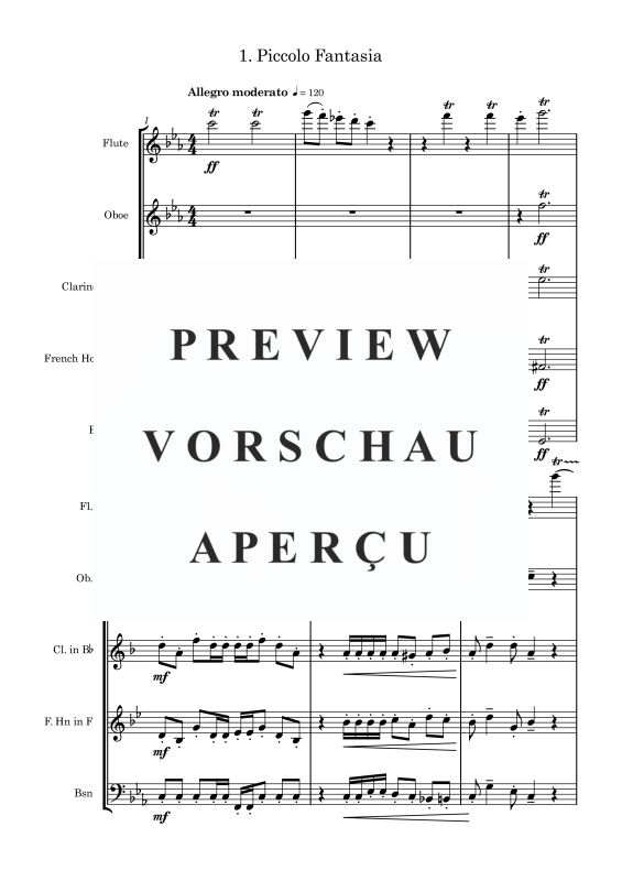 gallery: Serenade C-Moll, , Holzbläserquartett