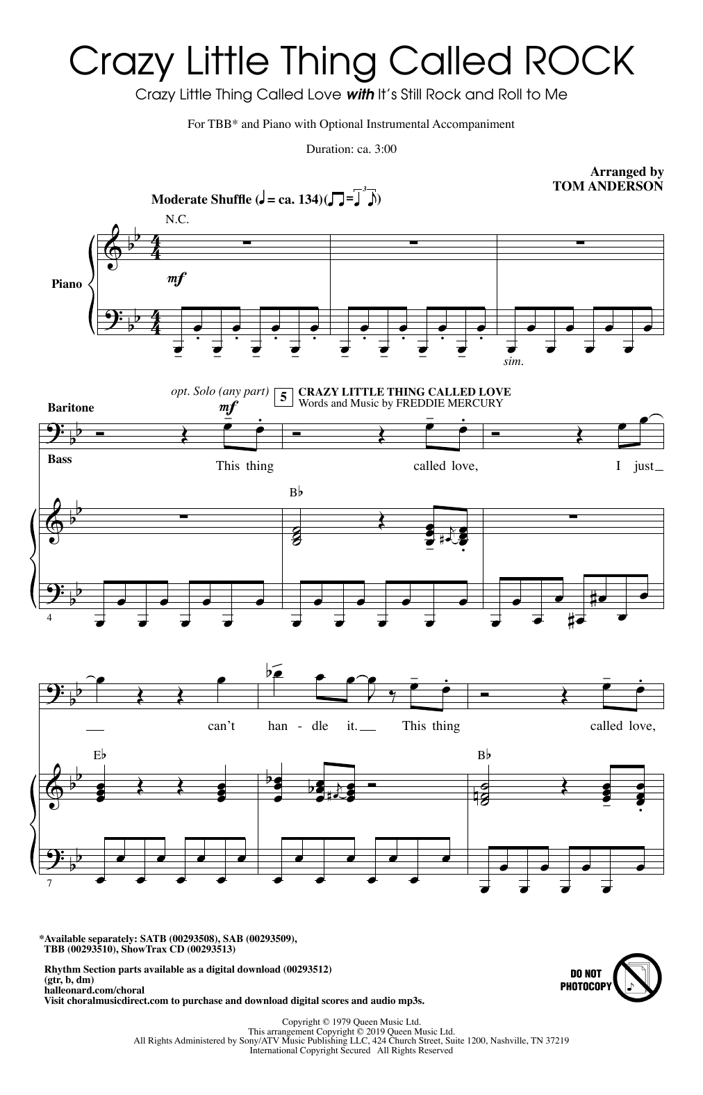 Produktbild zu: Crazy Little Thing Called ROCK (arr. Tom Anderson)