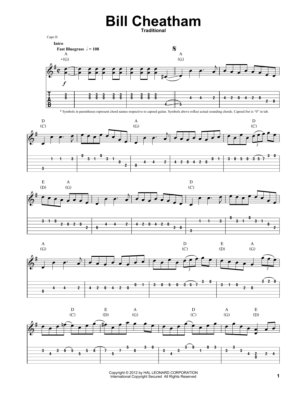 Produktgalerie: Seite 1 von 1 Bill Cheatham, Traditional, Gitarre