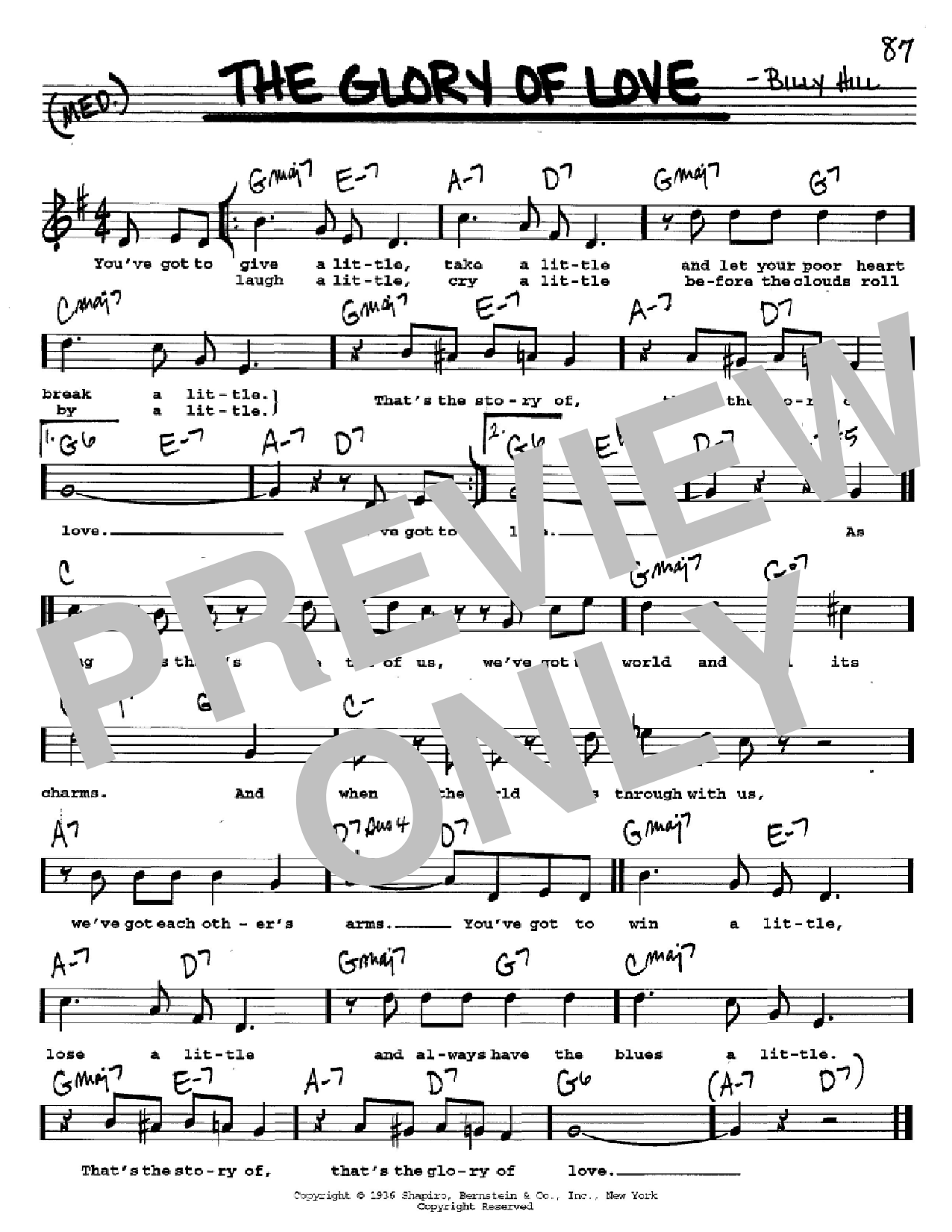 Produktbild zu: The Glory Of Love