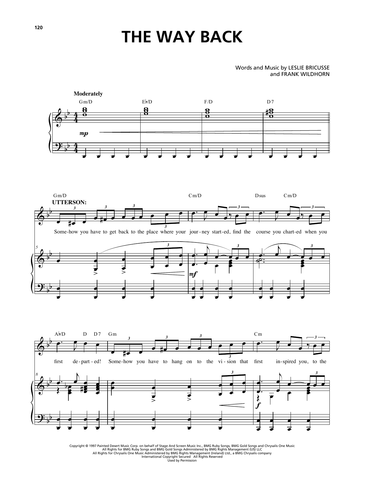 Produktbild zu: The Way Back (from Jekyll & Hyde)