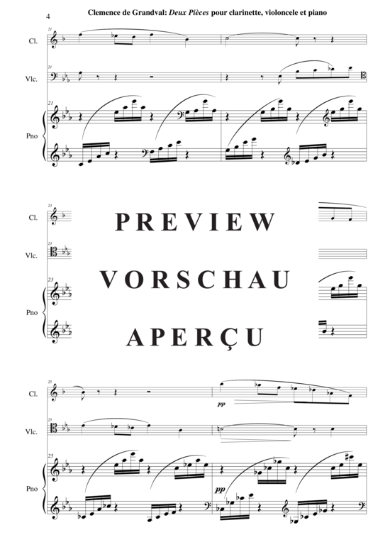 Product gallery: Page 5 of 31 Deux Pièces: Romance et Gavotte , , (2 parts + piano)