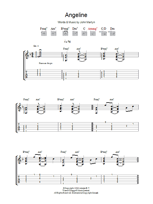 Produktgalerie: Seite 1 von 1 Angeline, John Martyn, Gitarre