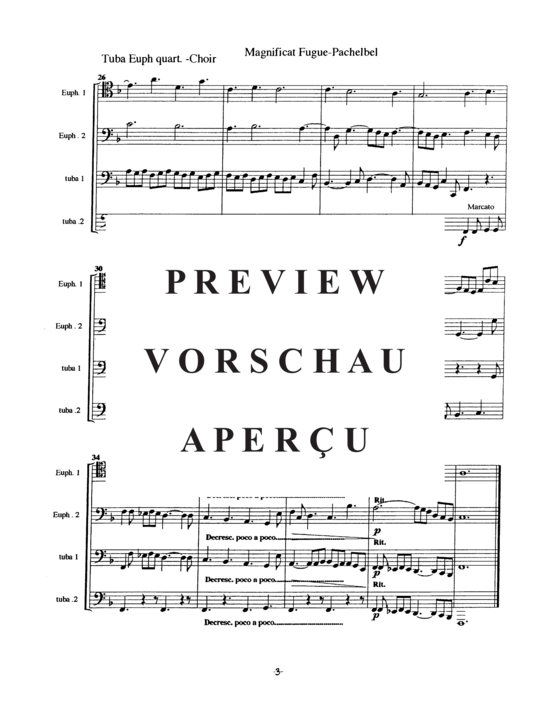 Product gallery: Page 8 of 18 Two Contrasting Pachelbel Fugues (Tuba Quintett EEE(T) , , TT)