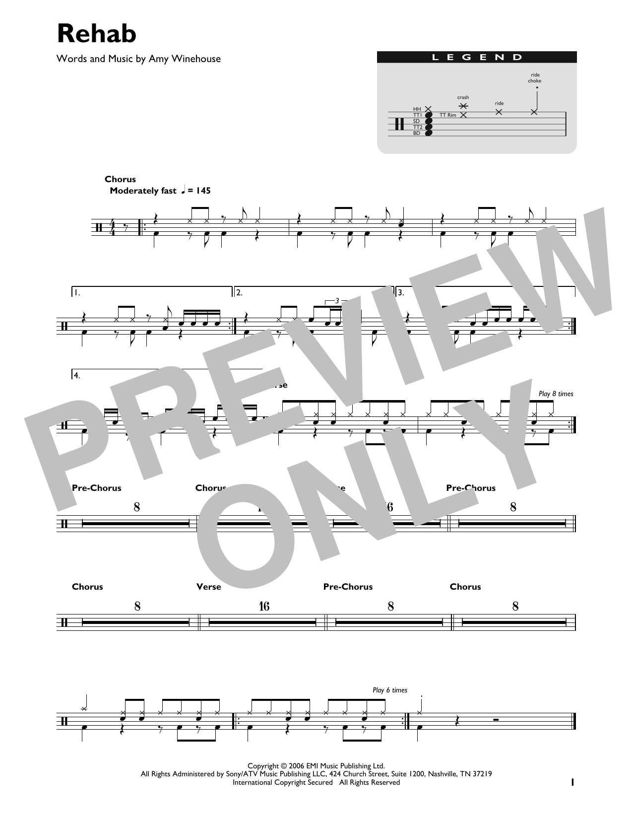 Product gallery: Page 1 of 1 Rehab, Amy Winehouse