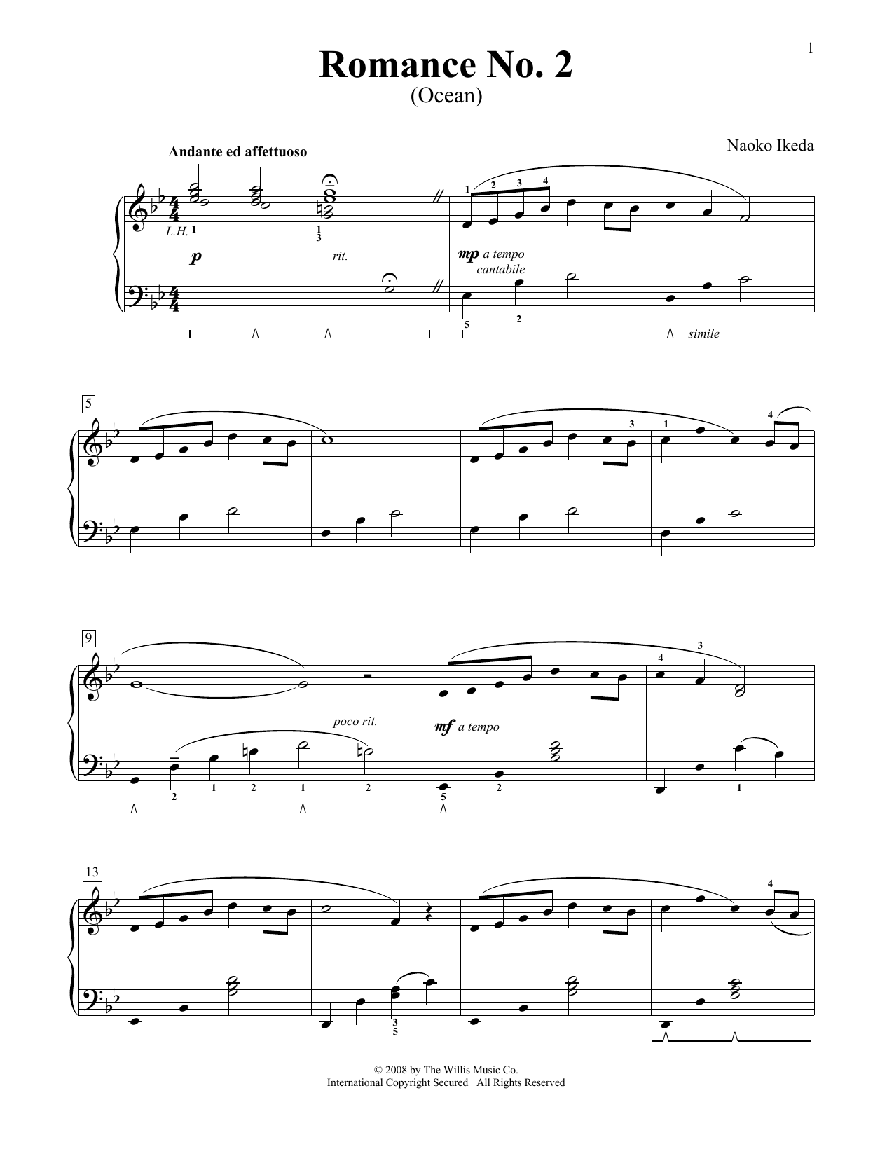 Produktbild zu: Romance No. 2 (Ocean)