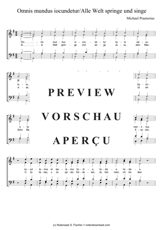 Product gallery: Page 2 of 3 Omnis mundus iocundetur/Alle Welt springe und singe , , (mixed choir)