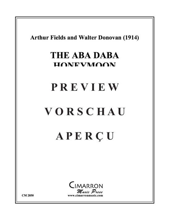 Produktgalerie: Seite 2 von 20 The Aba Daba Honeymoon , , (Blechbläserquintett)