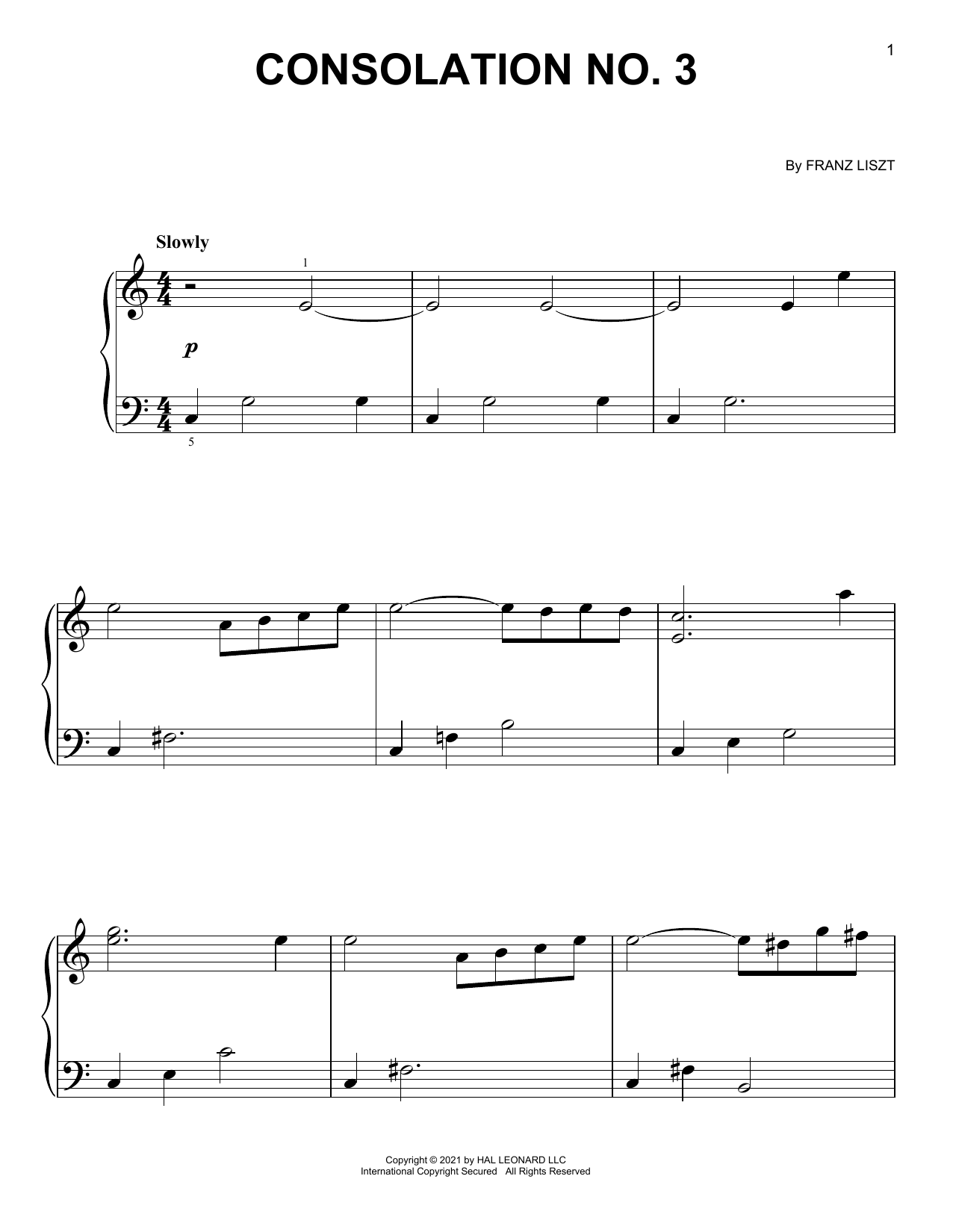 Produktbild zu: Consolation No. 3 In D-Flat Major