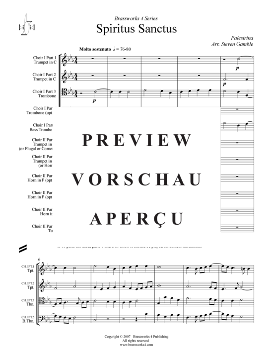 Product gallery: Page 2 of 21 Spiritus Sanctus , , (Brass Ensemble)