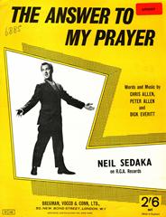 cover: The Answer To My Prayer, Neil Sedaka