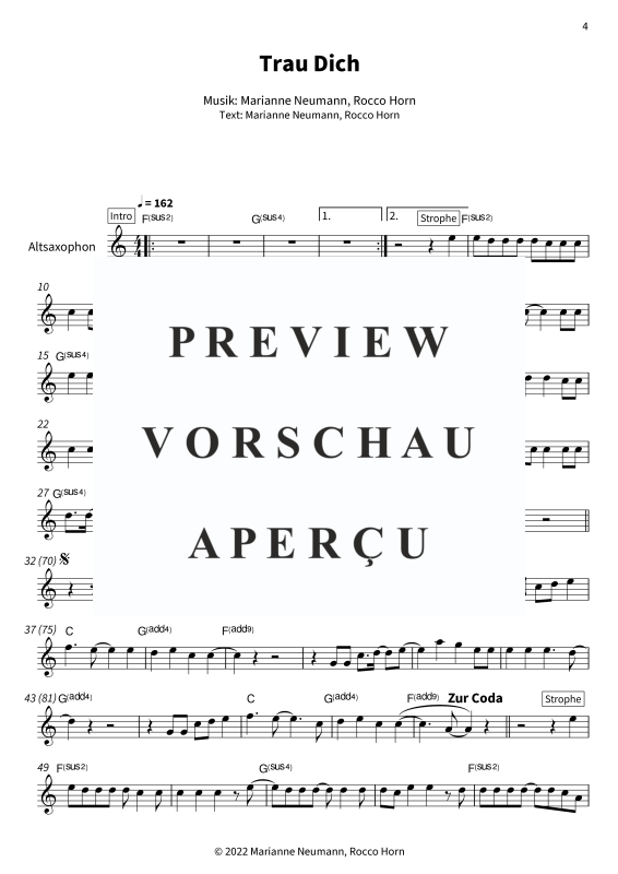 Produktgalerie: Seite 6 von 11 Das Heiligste in Gold - Sechs ausgewählte Berge-Lieder, Berge, Alt Saxophon Solo
