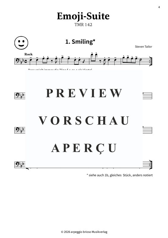 Product gallery: Page 6 of 11 Die Emoji-Suite - Smileys als Melodien für Tenorposaune, , Trombone Solo