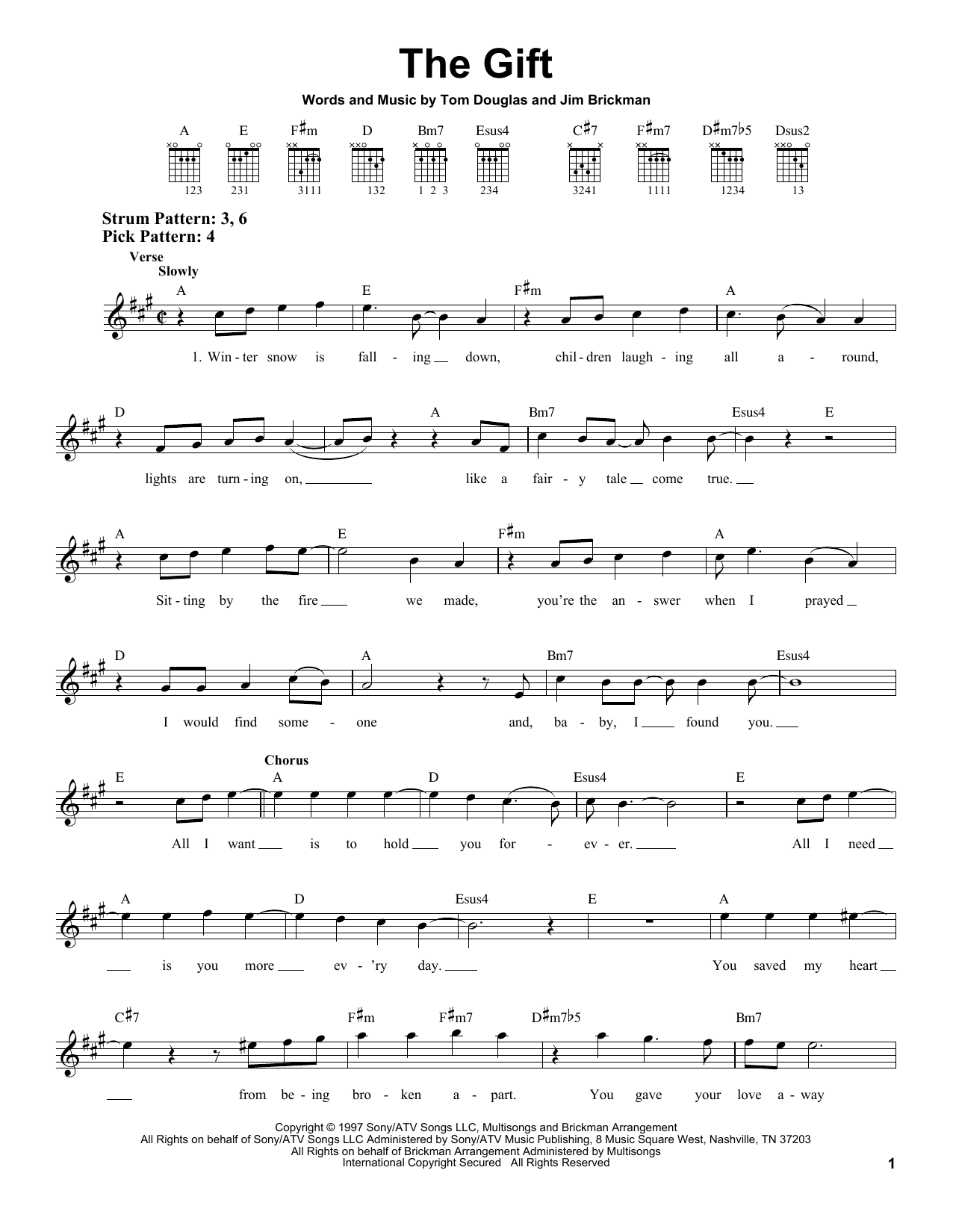Product gallery: Page 1 of 1 The Gift, Jim Brickman