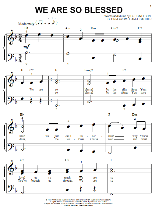 Product picture to:  We Are So Blessed - Bill & Gloria Gaither