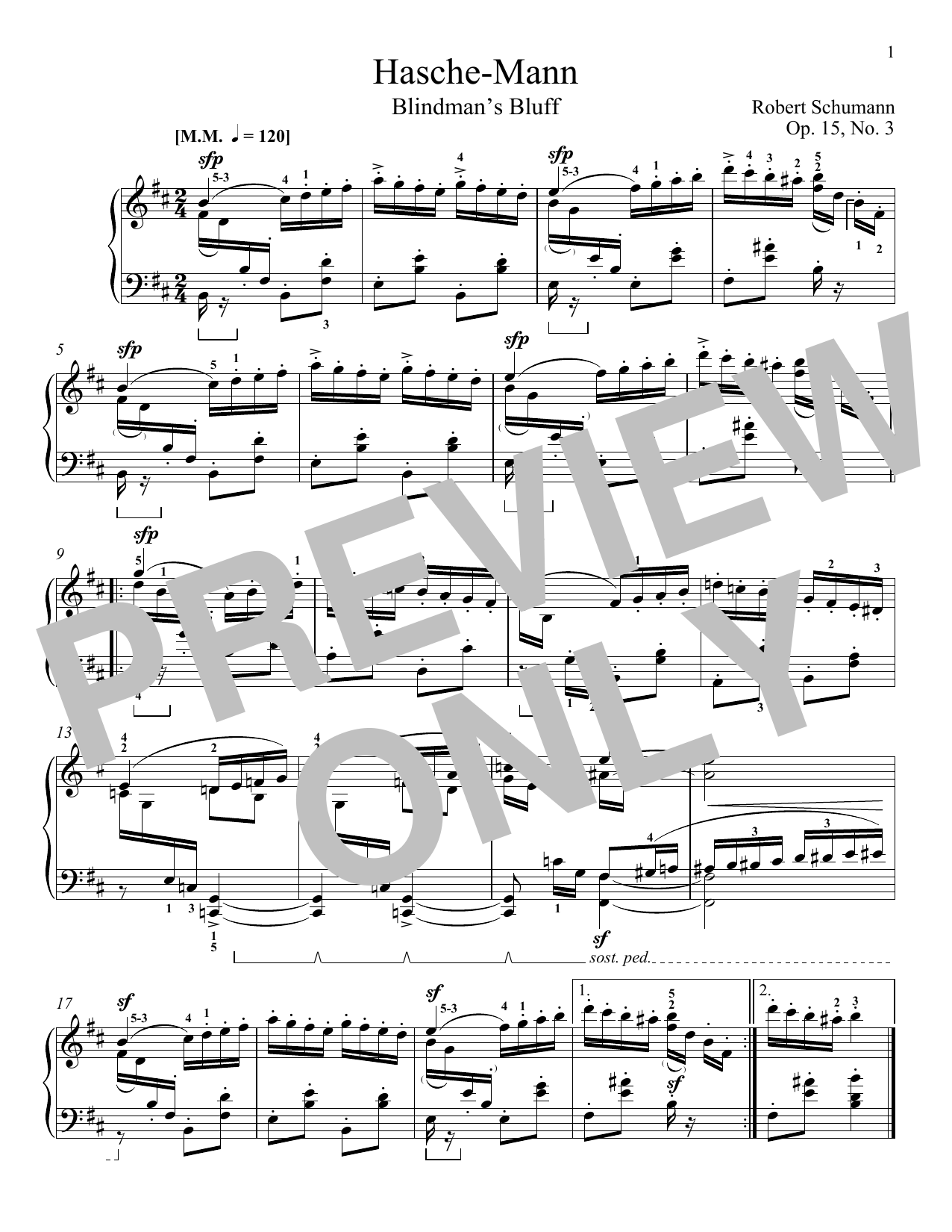 Produktbild zu: Blindman's Bluff, Op. 15, No. 3