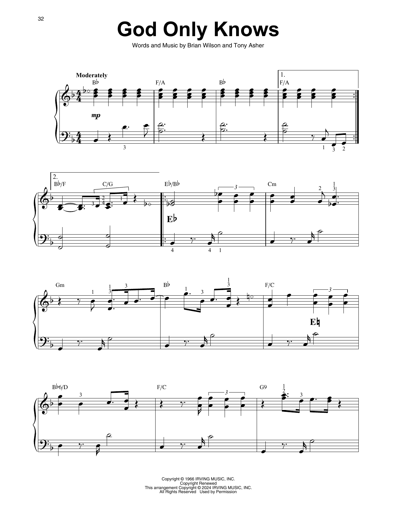 Produktgalerie: Seite 1 von 1 God Only Knows, The Beach Boys, Harfe