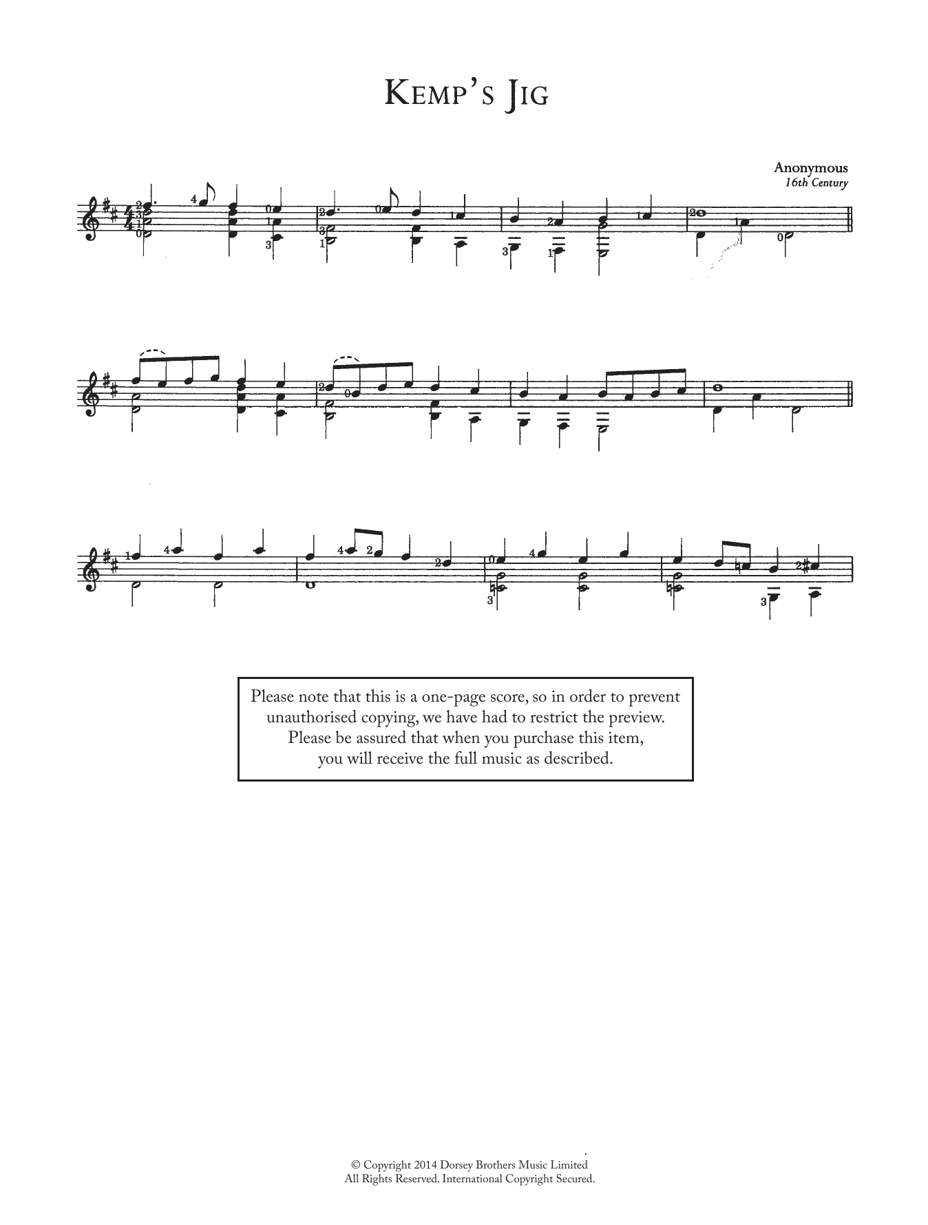 Produktbild zu: Kemp's Jig