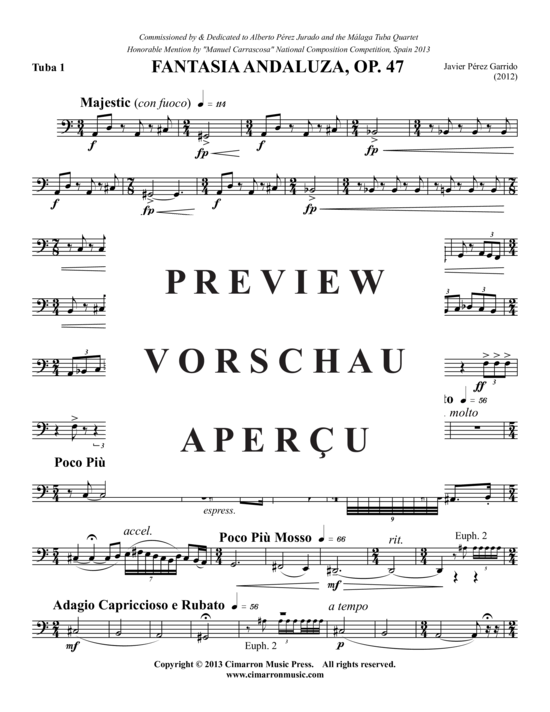 Product gallery: Page 15 of 18 Fantasia Andaluza, Op. 47 , , (2x Baritone, 2x Tuba)