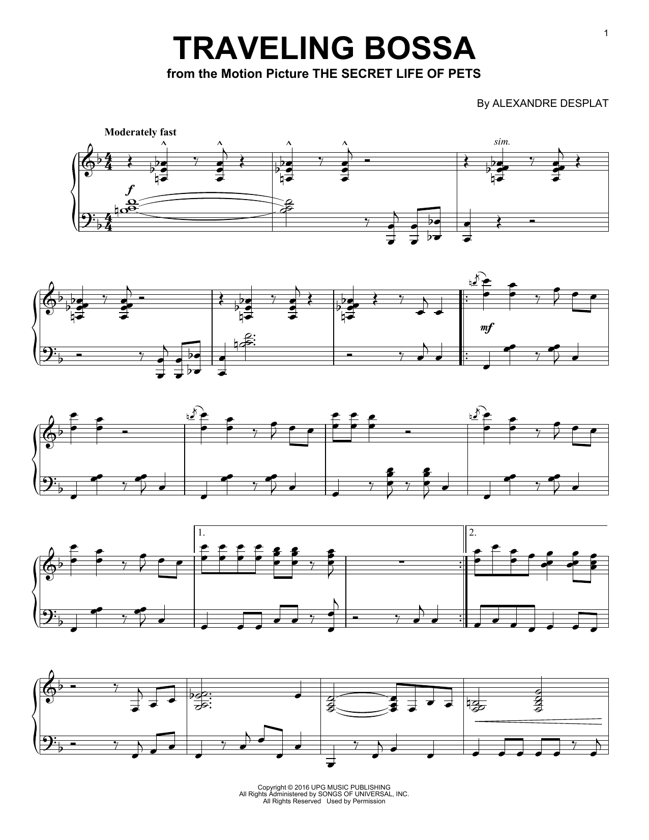Product gallery: Page 1 of 1 Traveling Bossa, Alexandre Desplat