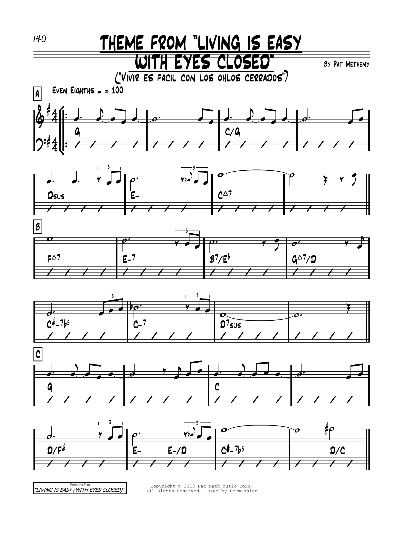 Produktbild zu: Theme From "Living Is Easy With Eyes Closed"