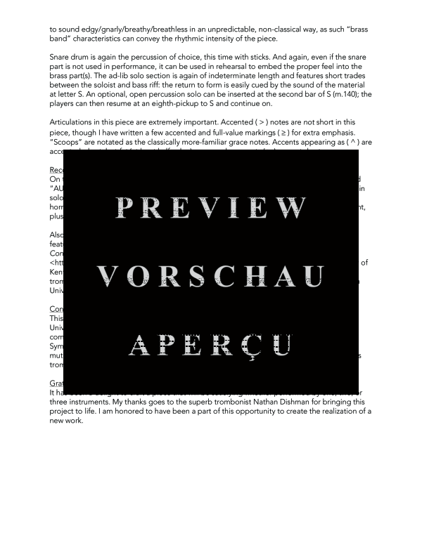 Product gallery: Page 6 of 11 Three for Two (or One or Three), , (Trombone trio solo trombone, 2x trombone percussion opt.)