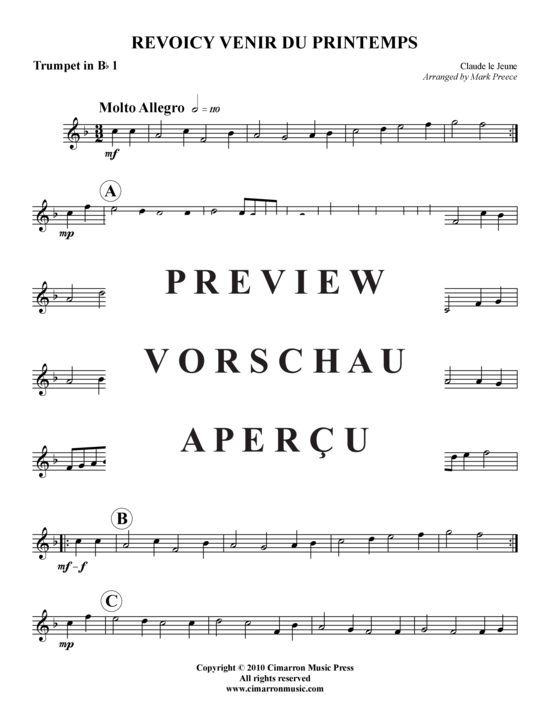 Produktgalerie: Seite 9 von 14 Revoicy Venir Du Printemps , , (Blechbläserquintett)