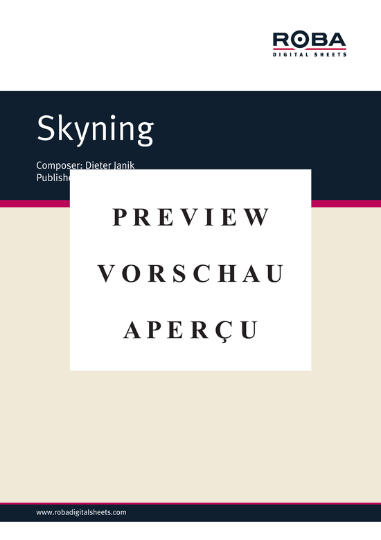 Product gallery: Page 2 of 2 Skyning , Dieter Janik, Piano Solo