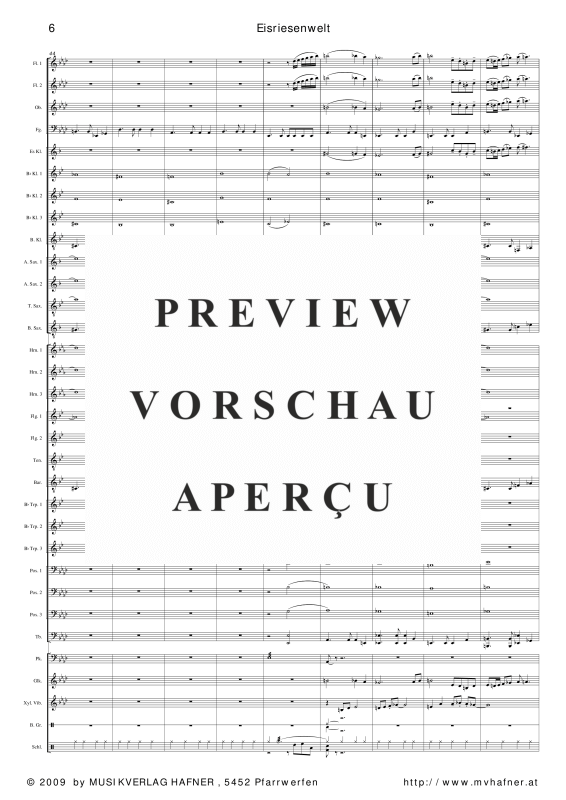 Product gallery: Page 11 of 11 Eisriesenwelt, , (large wind orchestra)