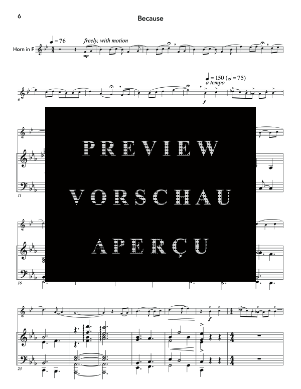 Produktgalerie: Seite 10 von 11 Why/Because, , (Horn in F und Klavier)