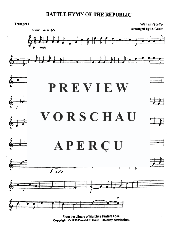 Produktgalerie: Seite 8 von 11 Battle Hymn of the Republic, , Blechbläser Quartett