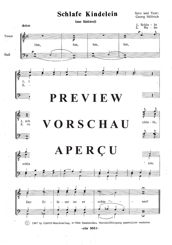 Product picture to: Schlafe mein Kindelein Tradiditional