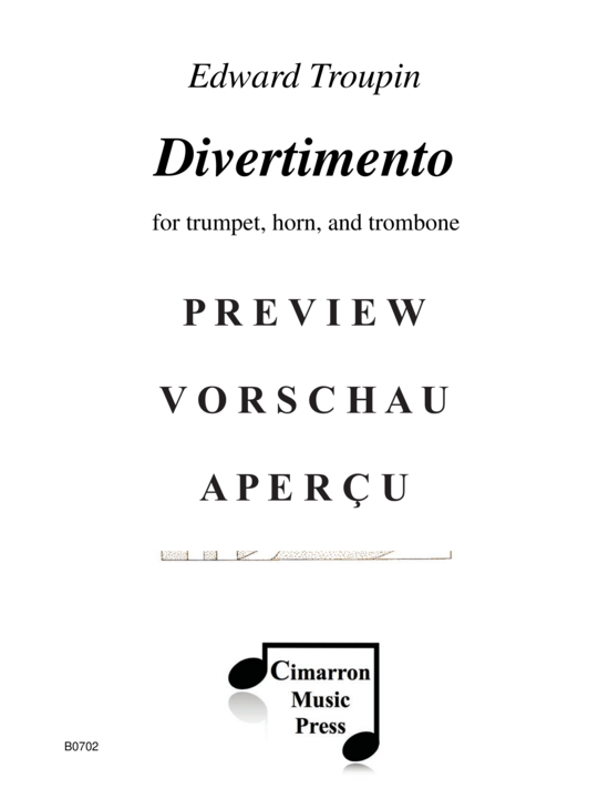 Product gallery: Page 2 of 21 Divertimento , , (trumpet, horn and trombone)