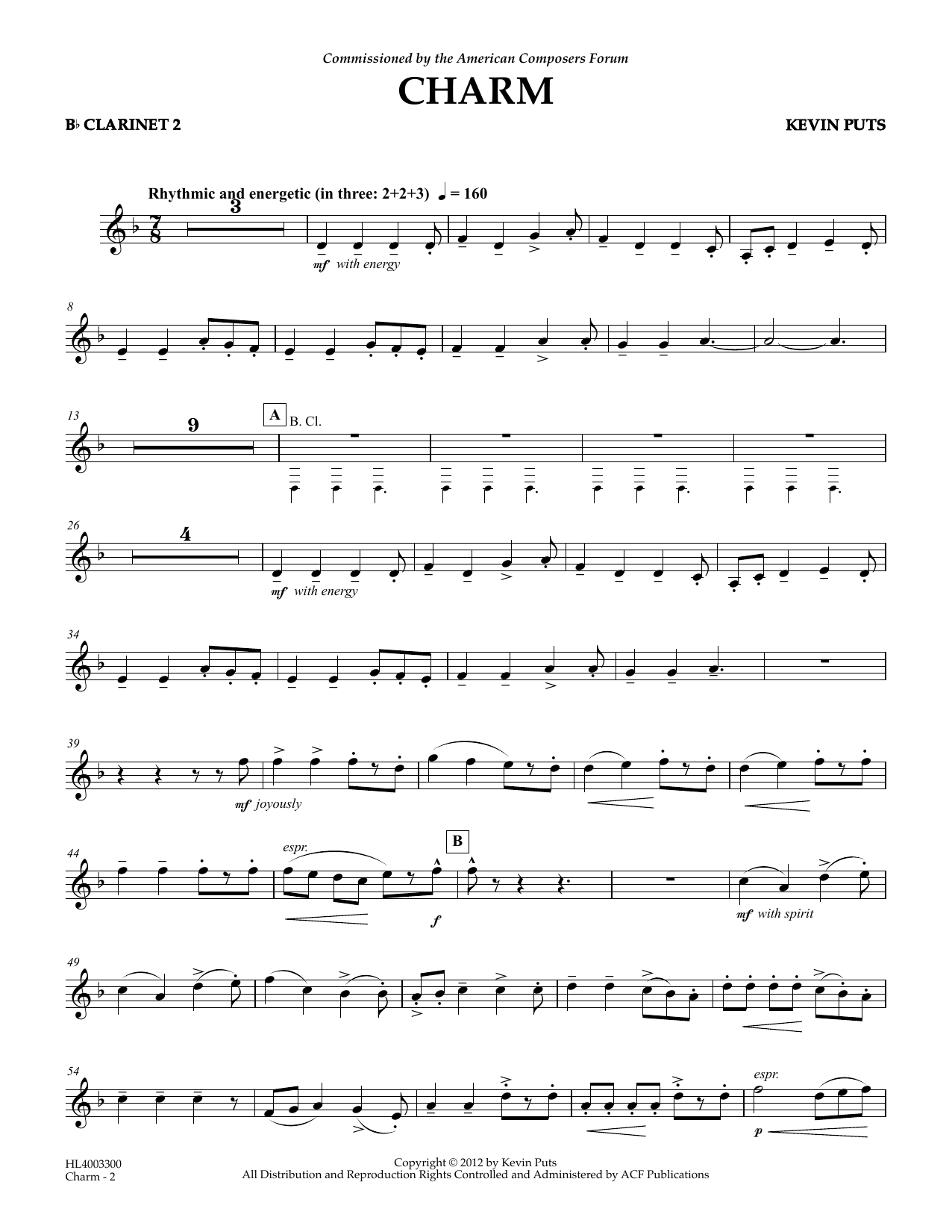 Product picture to: Charm - Bb Clarinet 2