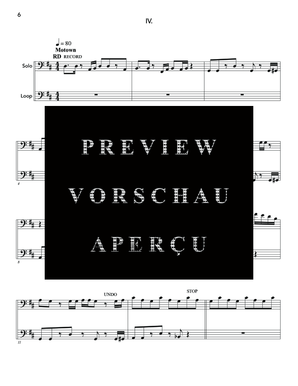 Product gallery: Page 10 of 11 Looping Etudes, , (bass key instrument and loop pedal)