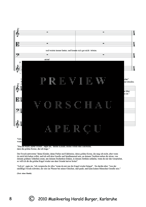 Product gallery: Page 11 of 11 Der Froschkönig (Partitur), , Mixed ensemble strings, guitar and narrator