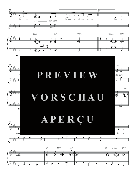 gallery: I´m a Witness, , Gemischter Chor SAM/Solo opt. und Klavier