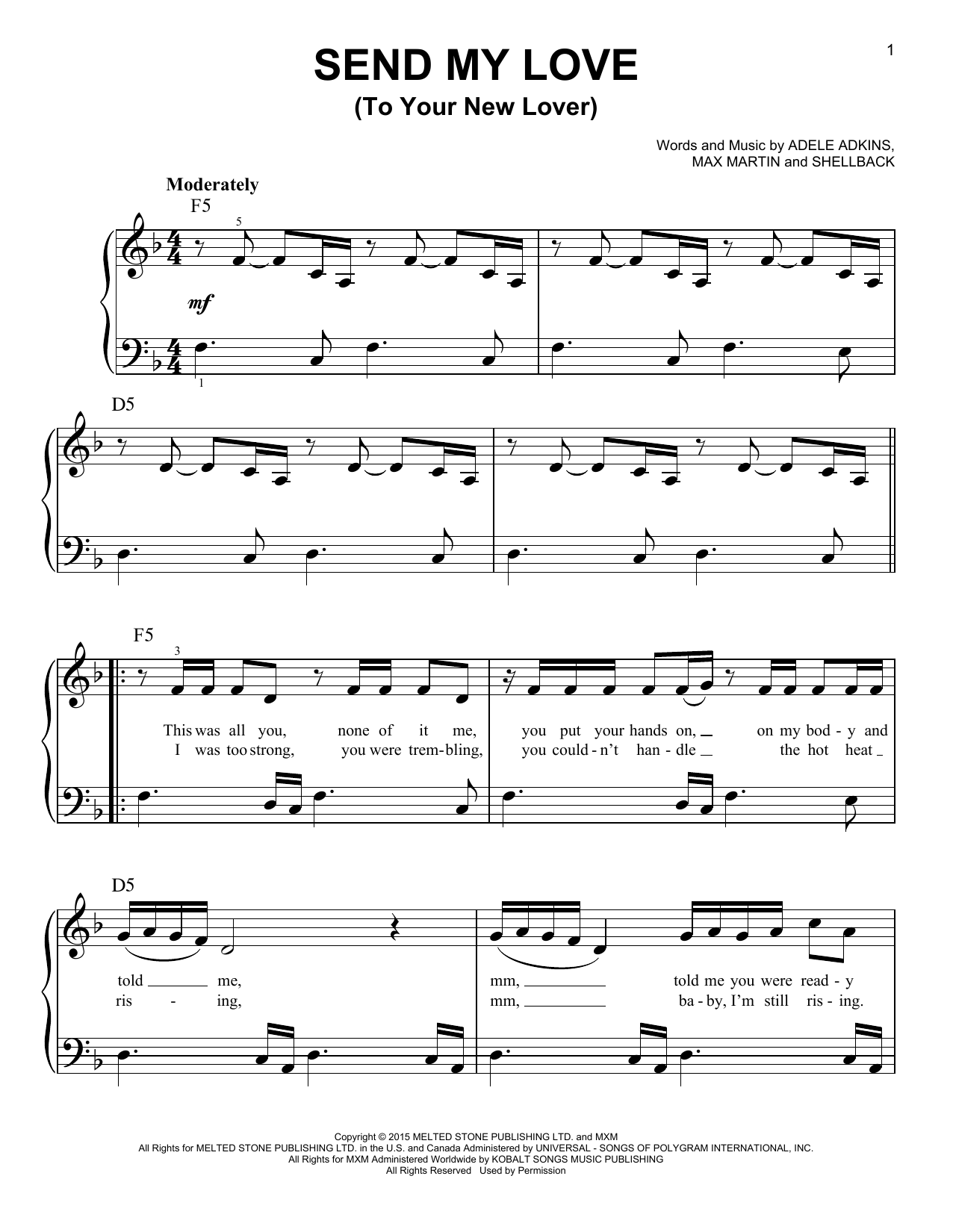 Produktbild zu: Send My Love (To Your New Lover)
