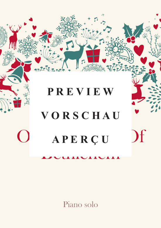 Product gallery: Page 2 of 5 O Little Town Of Bethlehem , , Piano Solo