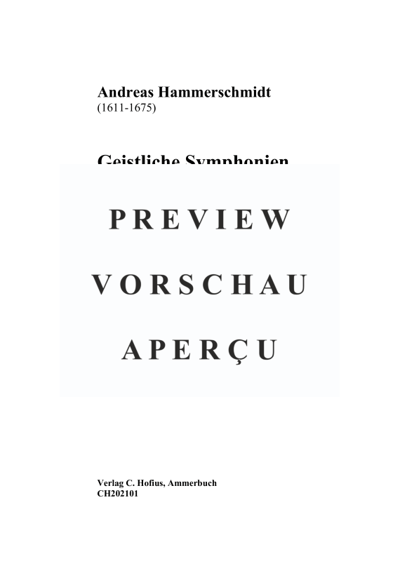 Produktgalerie: Seite 4 von 11 Musikalische Andachten III. Teil: Geistliche Symphonien, , (Gemischtes Ensemble 1-2 Vokalstimmen, 2 Violinen, Violon und BC)