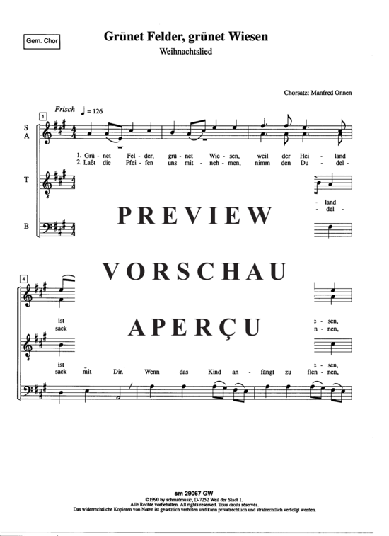 gallery: Grünet Felder, grünet Wiesen , , (Gemischter Chor)